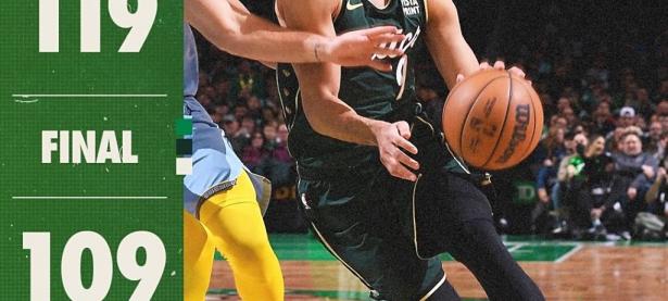 雄鹿客场击败凯尔特人，取得七连胜