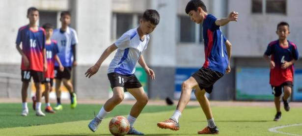 半岛体育网址-竞技场上的足球比赛场面激烈角逐