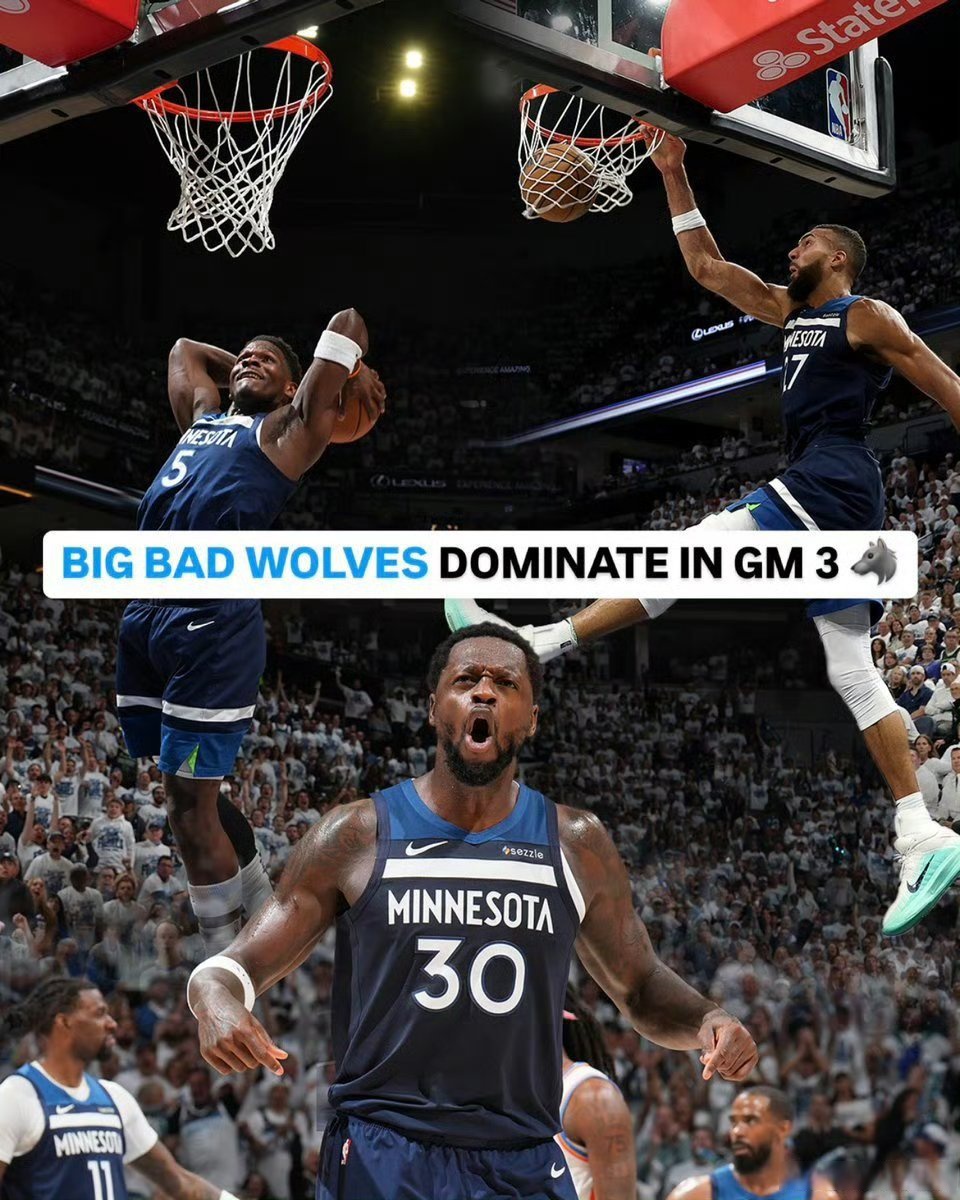 森林狼客场逆转雷霆，实现胜利